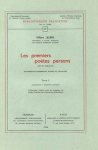 Les premiers poètes persans, IX-Xe siècles Tome I vignette