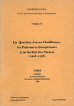 La question assyro-chaldéenne, les puissances européennes et la Société des Nations, 1908-1938, vol. 4 vignette