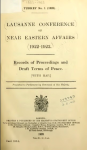 Lausanne conference on Near Eastern Affairs. 1922-1923. vignette